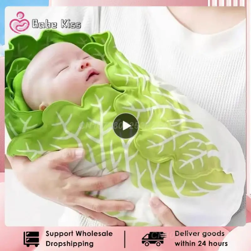 

1~5PCS 0-6m Baby Swaddle Wrap Newborn Simulation Cabbage Flannel Baby Wrap Blanket Baby Sleeping Swaddle Wrap flannel blanket