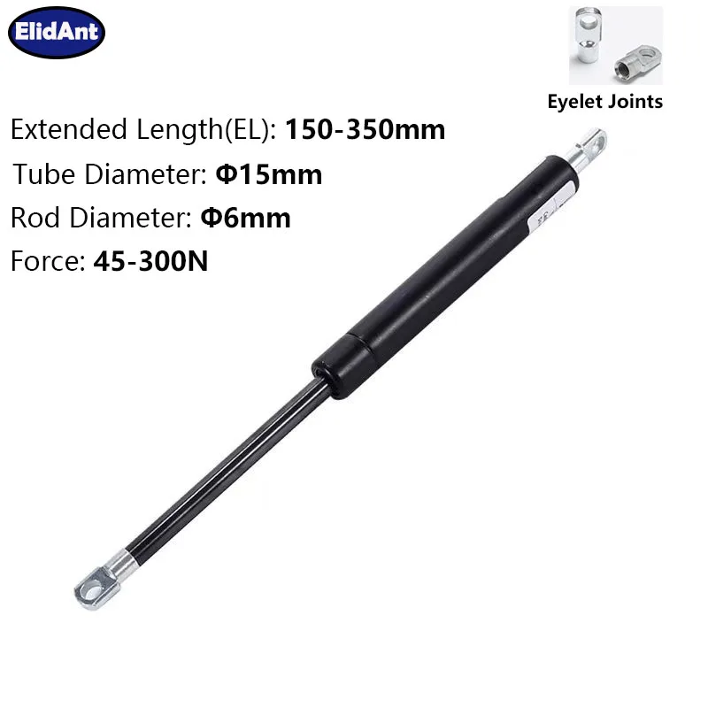 1 шт., газовая пружина, газовая стойка, ушко, шарнир, универсальный амортизатор, гидравлический подъемник, опорная стойка для шкафа, мебели, настройка