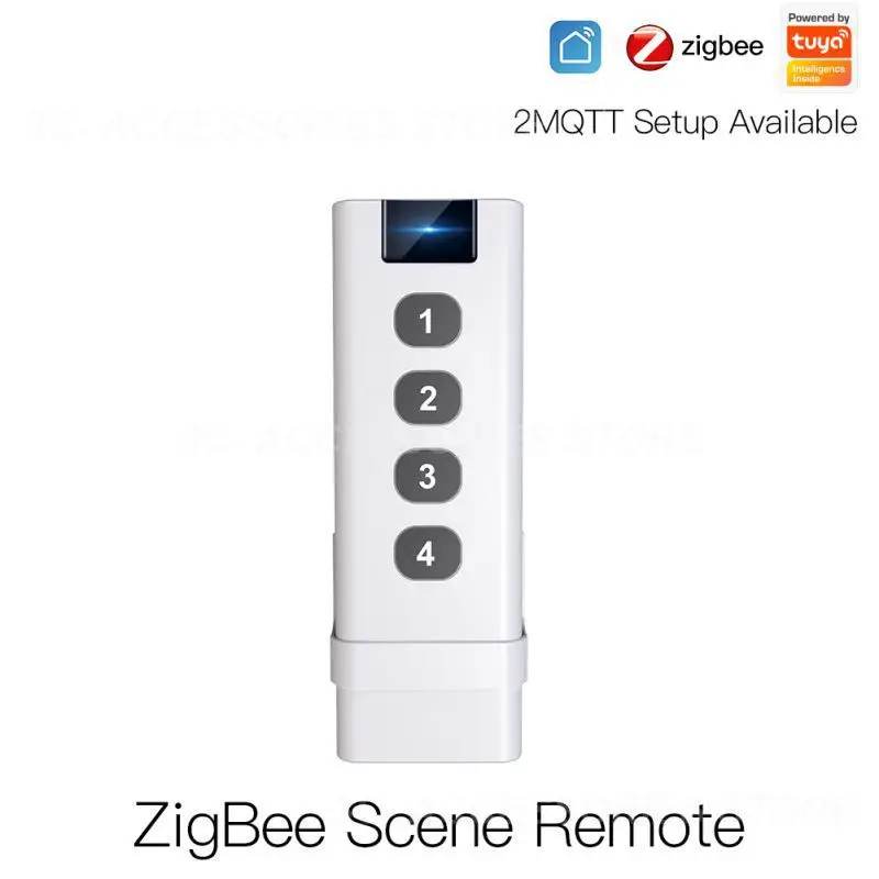 

4 Gang Remote Control Switch Tuya Smart Home Automation Smart Life Zigbee Wireless Scene Switch Works With Tuya Zigbee Gateway