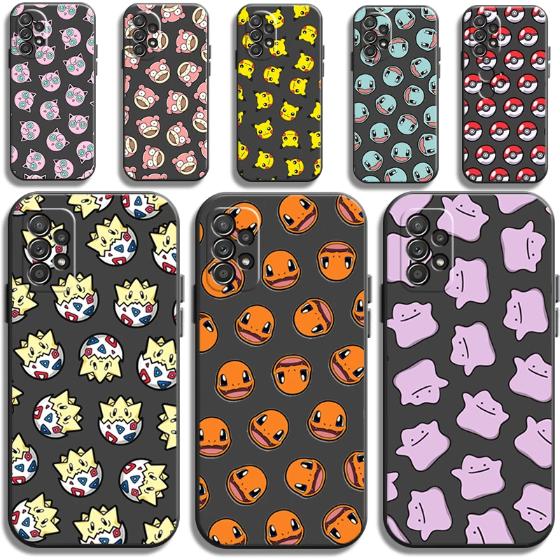 

Pokemon Pikachu Cute Phone Cases For Samsung Galaxy A21S A31 A72 A52 A71 A51 5G A42 5G A20 A21 A22 4G A22 5G A20 A32 5G A11