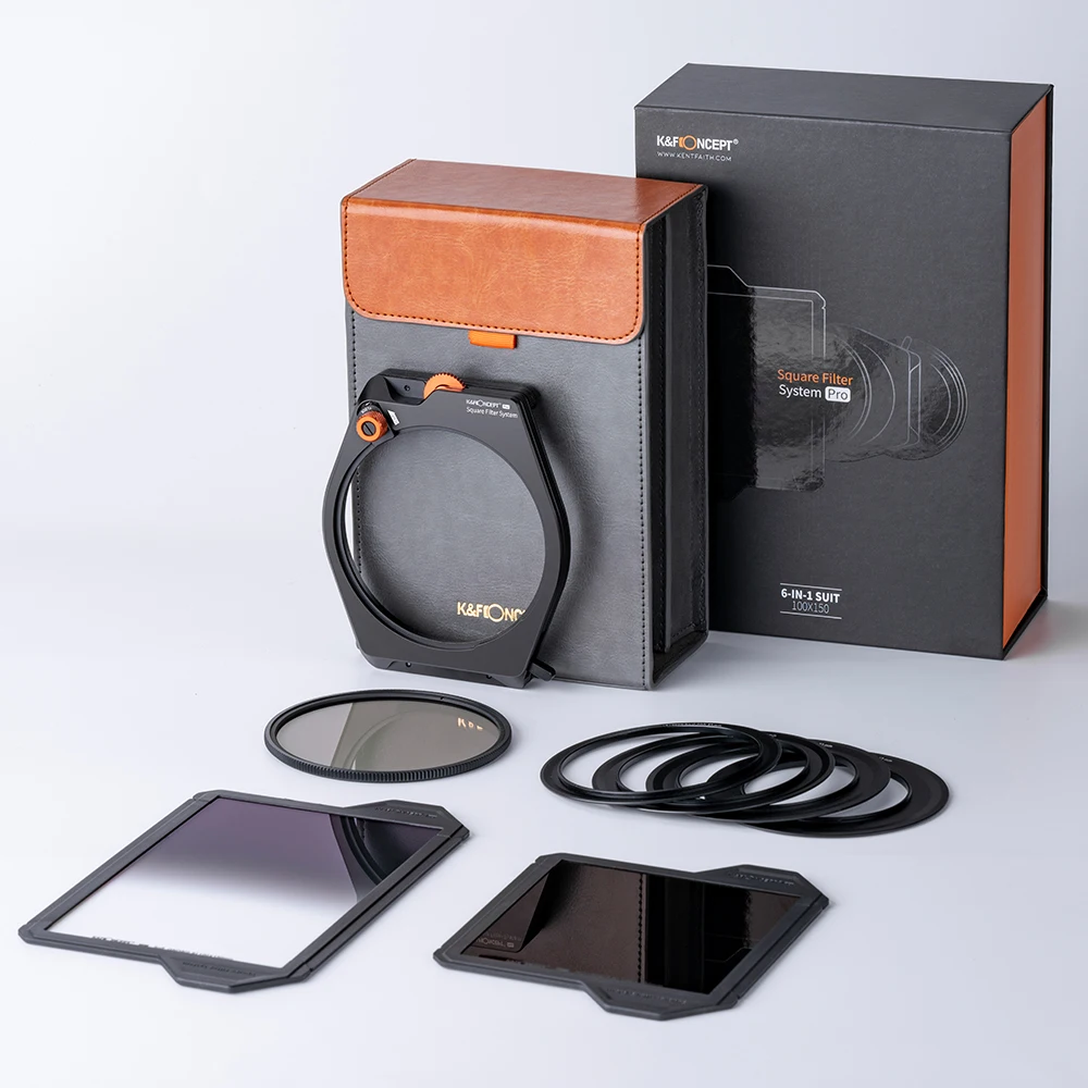 K & F Concept System Pro квадратные фильтры CPL + ND1000 мягкий градиентный фильтр GND8 с
