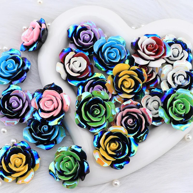 WFFNNKC 10 шт. светящийся цветок камелии полимерные аксессуары Рождественские