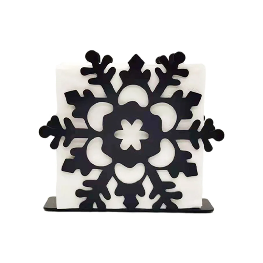 

Hot XD-Black Kitchen Napkin Holder, Cocktail Farmhouse Table Napkin Holder, Bar Restaurant Napkin Dispenser Holder