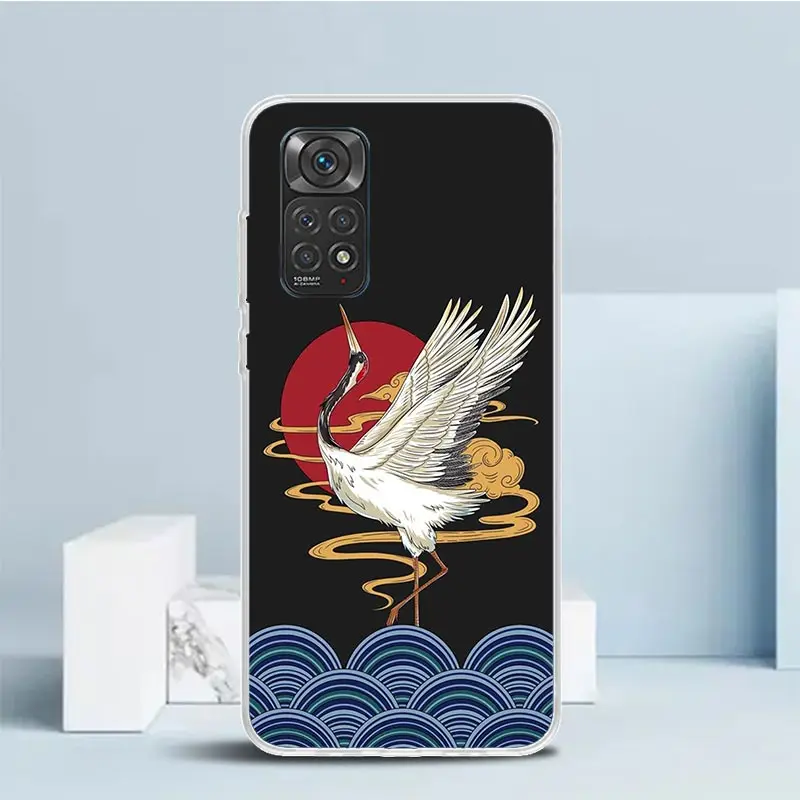 Чехол для телефона Wave Art в японском стиле Xiaomi Redmi Note 13 12S 12 11S 11 11T 11E Pro Plus 10S 10 9S 9 8T 8 7 +