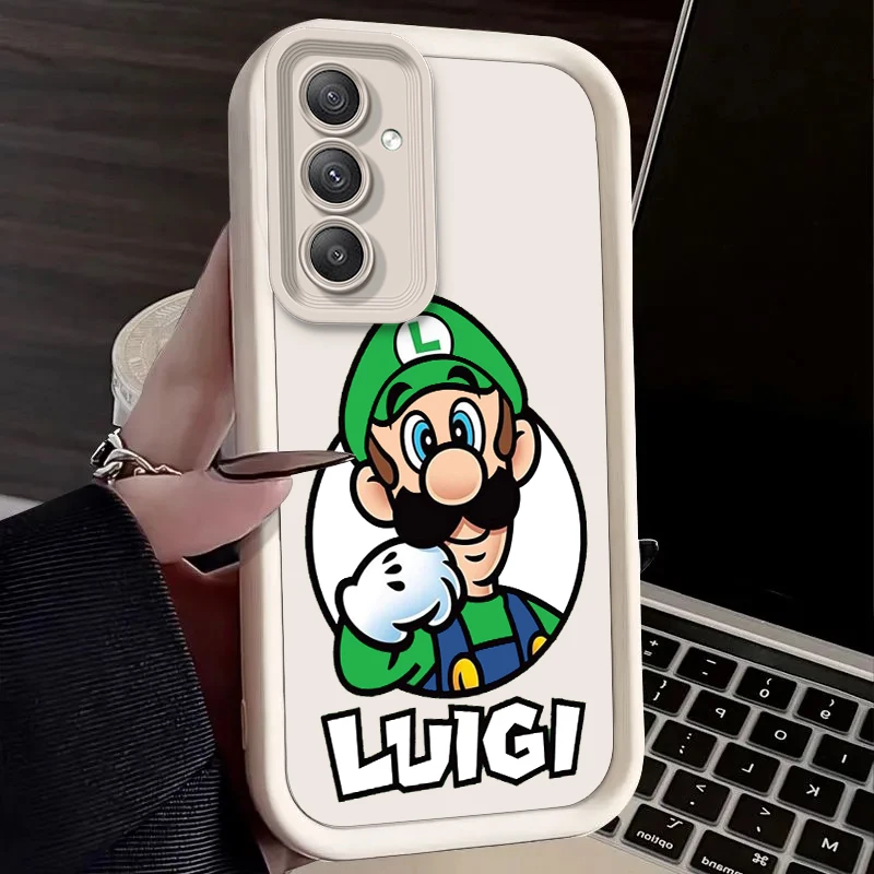 SSupers MMary MMario lluipad для Samsung A73 A71 A54 A53 A52 A51 A33 A32 A21S A14 A13 A12 A03 A04 A05 зеркальная лестница