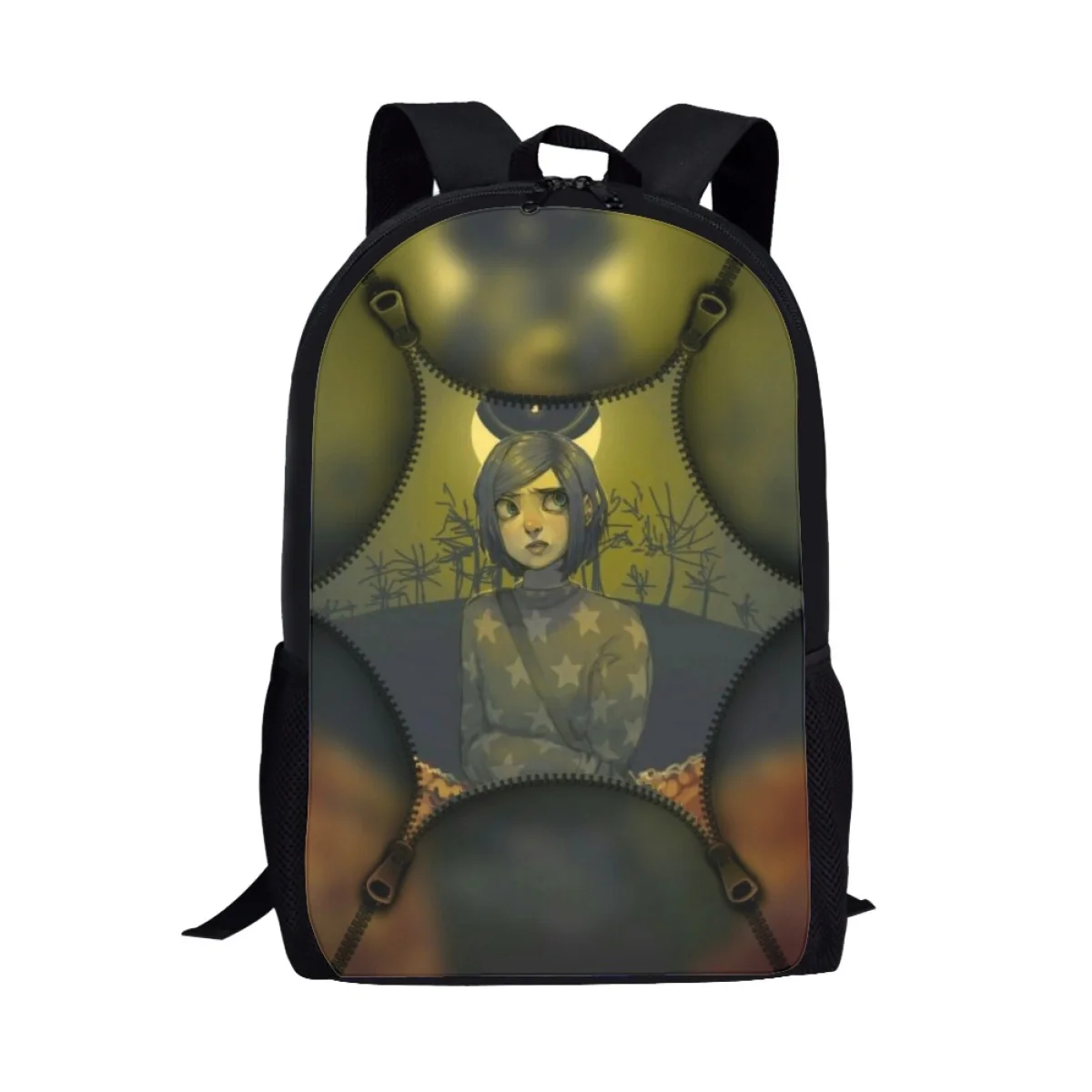 Coraline The Secret Door Anime Schoolbag for Teenager Girls School Bags Casual Backpack Women Rucksack Kids Children Book Bag