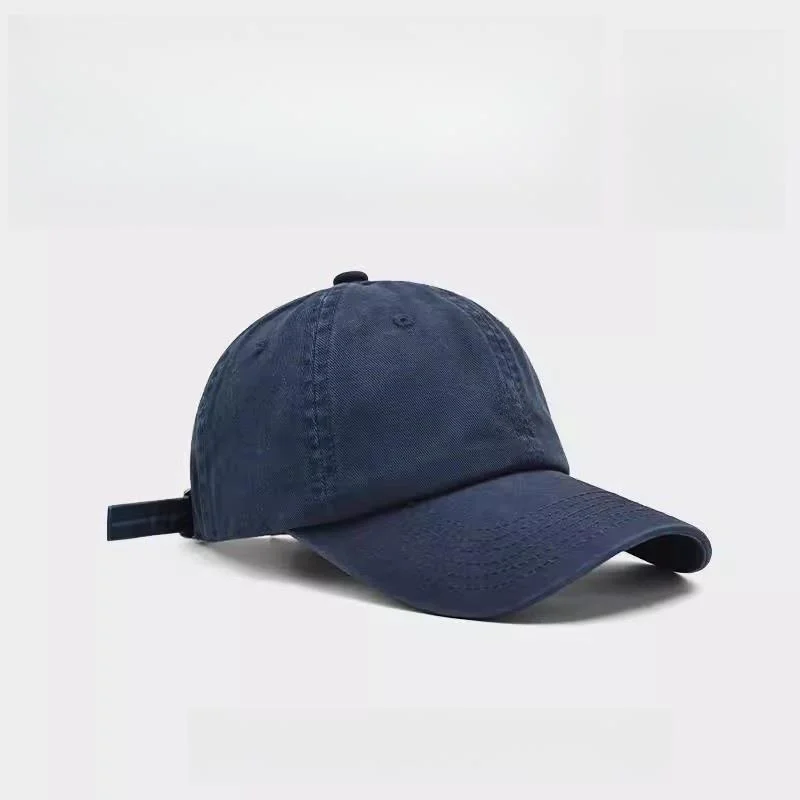 2025 New Arrival Khaki Soft Top Baseball Cap Women's Face-Looking Small Peaked Men Deep Gray Korean Hat |
