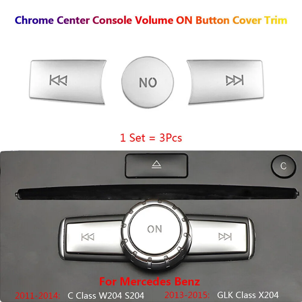

Car Volume ON Buttons Cover Stickers Trim HOT SALE For Mercedes-Benz C GLK W204 X204 Button Cover Sticker Accessories