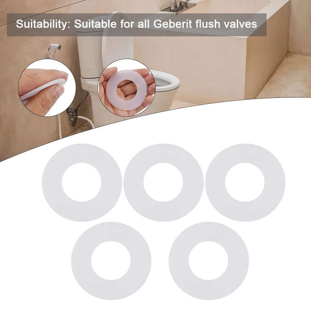

5pc For Geberit Silicon Rubber Flush Valve Seal Washer Diaphragm 816.418.00.1 Household Bathroom Accessories Contents Base