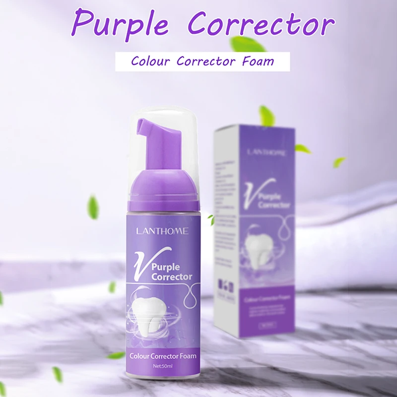 

Purple Teeth Toothpaste Cleanser Mousse Natural Whitening Toothpaste Clean Mouth Teeth Care Tools Oral Hygiene Fresh Breath