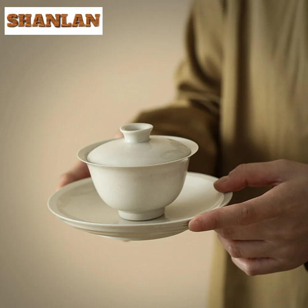 Керамическая чайная чашка Gaiwan ручной работы