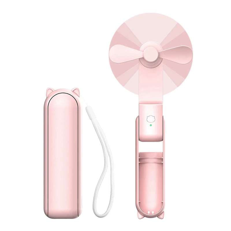 

Handheld Mini Fan, Portable Foldable Fan With USB Rechargeable, Small Pocket Fan For Travel Outdoor, 3 Speeds