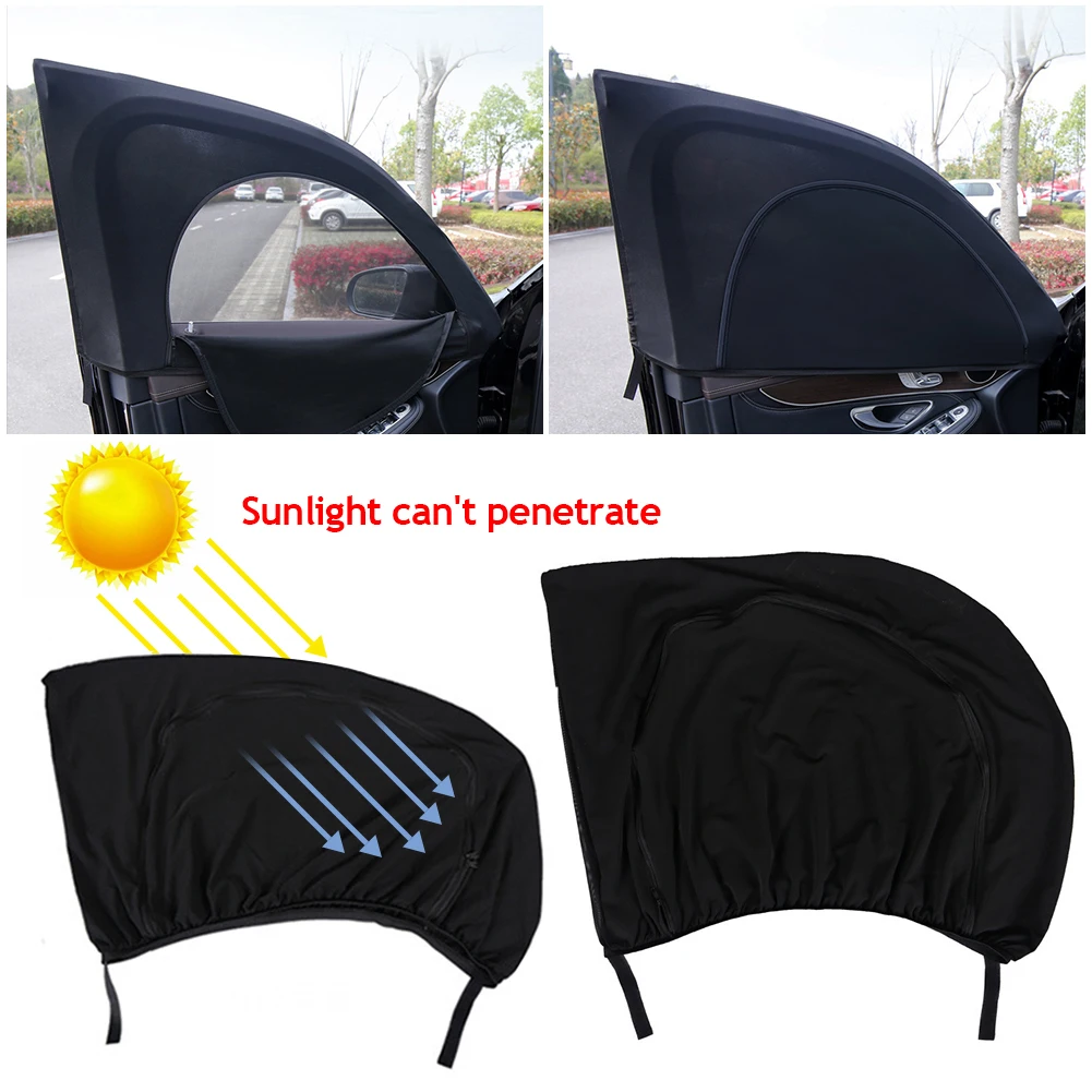 

2 шт., универсальные чехлы на окна автомобиля, на молнии