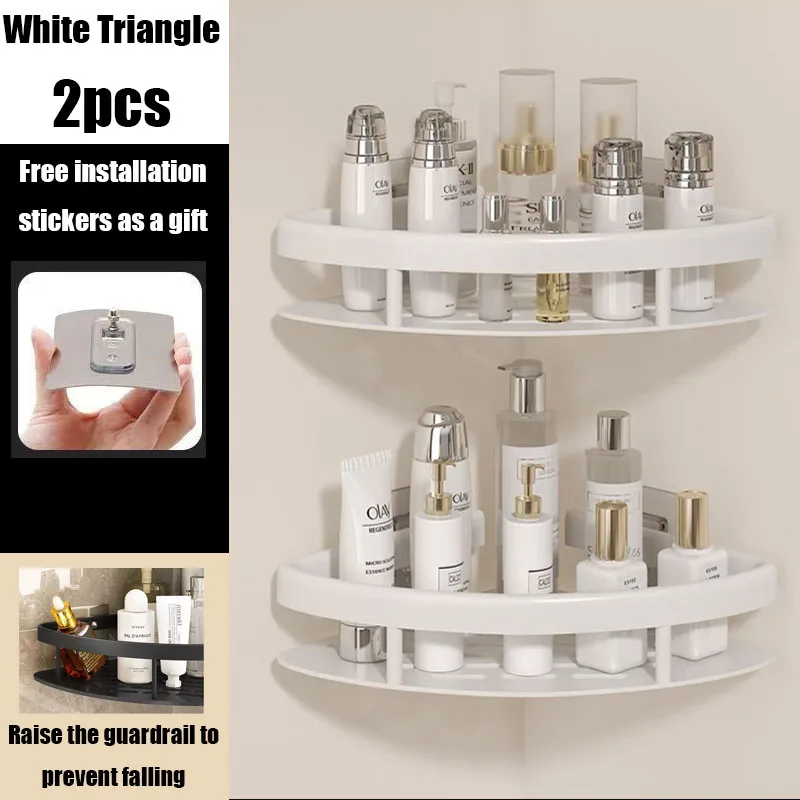 

Угловая Полка Для Ванной Без Сверления, Настенная, Алюминиевая, Для Душа, Доступна В Нескольких Цветах