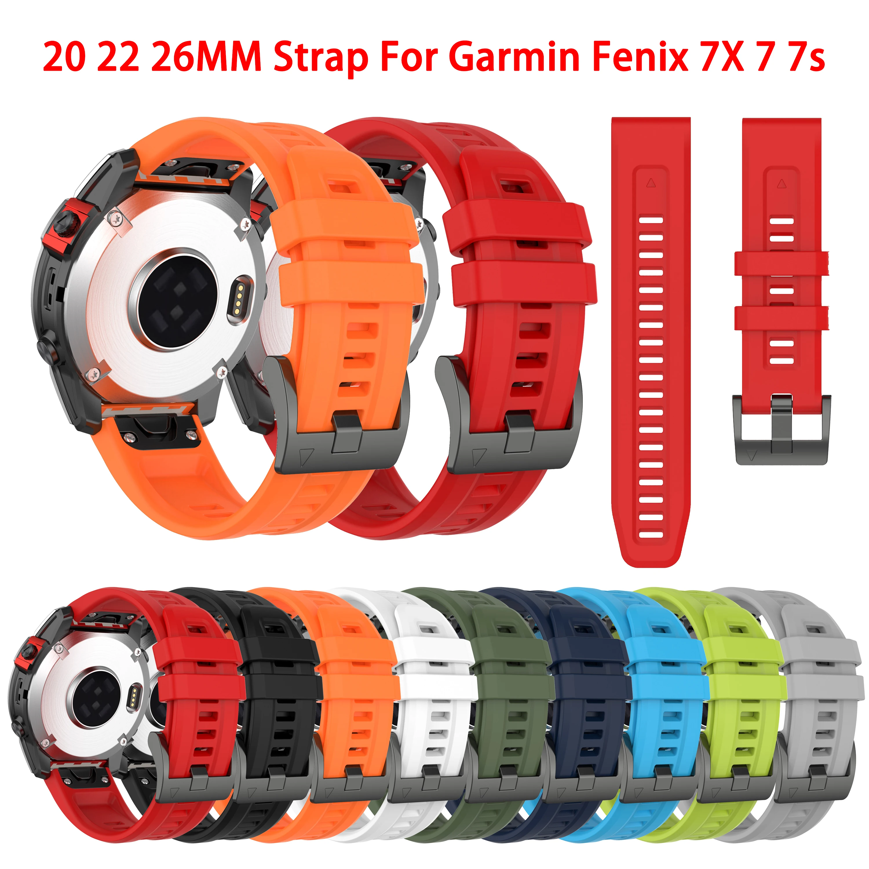 

Ремешок для наручных часов 26 мм для Garmin Fenix 7x 6x Pro 5X, умные часы 20 22 мм, ремешок для Fenix7 fenix 7 7s 6 6s 5 5s plus Forerunner 935 945