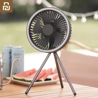 new portable tripod fan outdoor camping lighting electric fan with powerbank multi function ceiling usb desktop fan