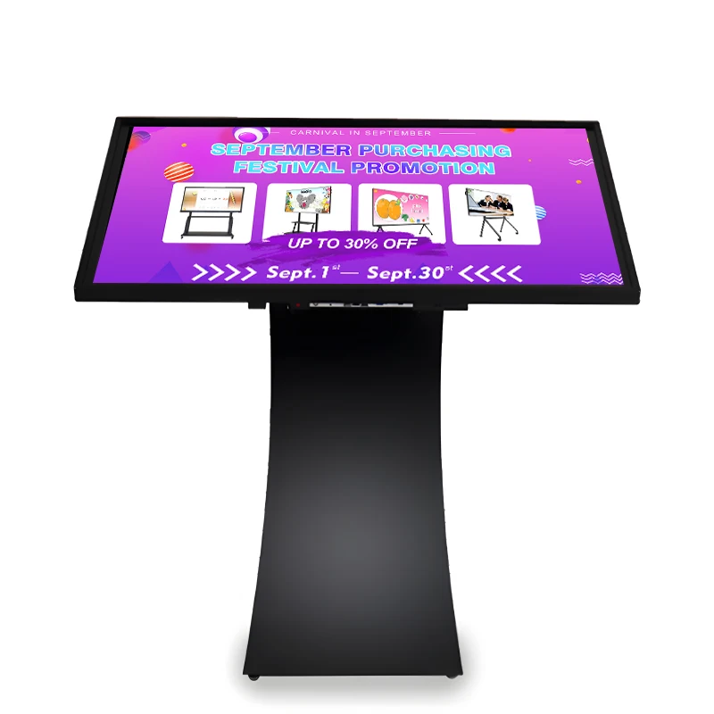 

43-дюймовый интерактивный киоск с сенсорным экраном, напольный киоск
