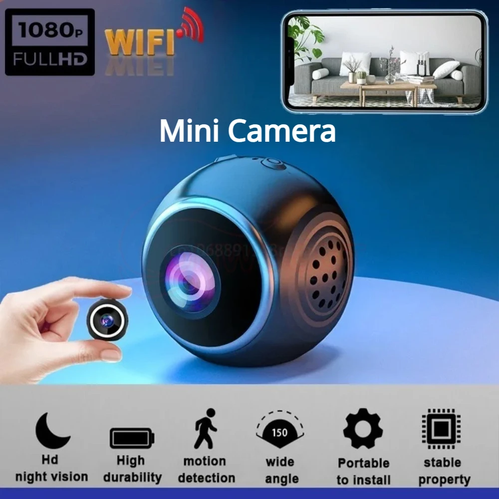

1080P HD Mini Camera WiFi Portable Smart Home Security Protection Camcorder Night Vision Motion Detection Secret Video Recorder