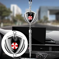 new auto rearview mirror pendants umbrella corporation badge car decoration accessories for volvo suzuki renault benz audi honda