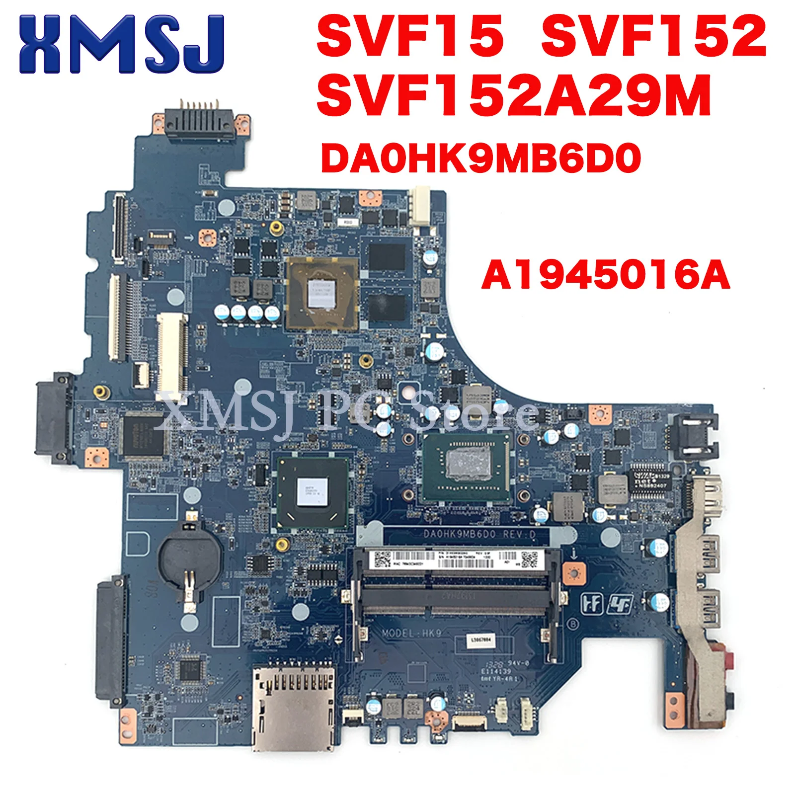 A1945016A DA0HK9MB6D0 для Sony Vaio SVF15 SVF152 SVF152A29M ноутбук Mothebroard SR0XL I5-3337U процессор GT740M GPU основная плата