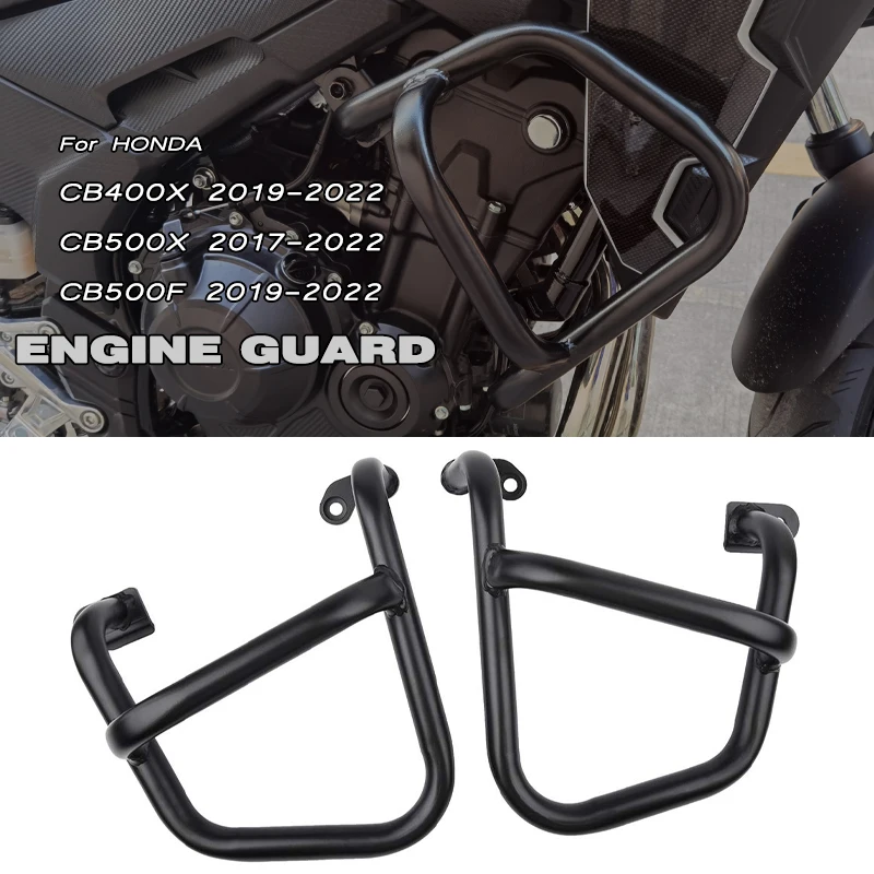 

MTKRACING For HONDA CB400X CB500F 2019-2022 Motorcycle Bumper Fuel Tank Protector Engine Guard Crash Bar Frame Protection