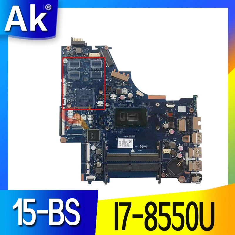 

For HP 15-BS 250 G6 15-bs100TX Laptop Motherboard LA-E802P LA-E801P With I7-8550U 934909-601 934909-001 934909-501 Mainboard