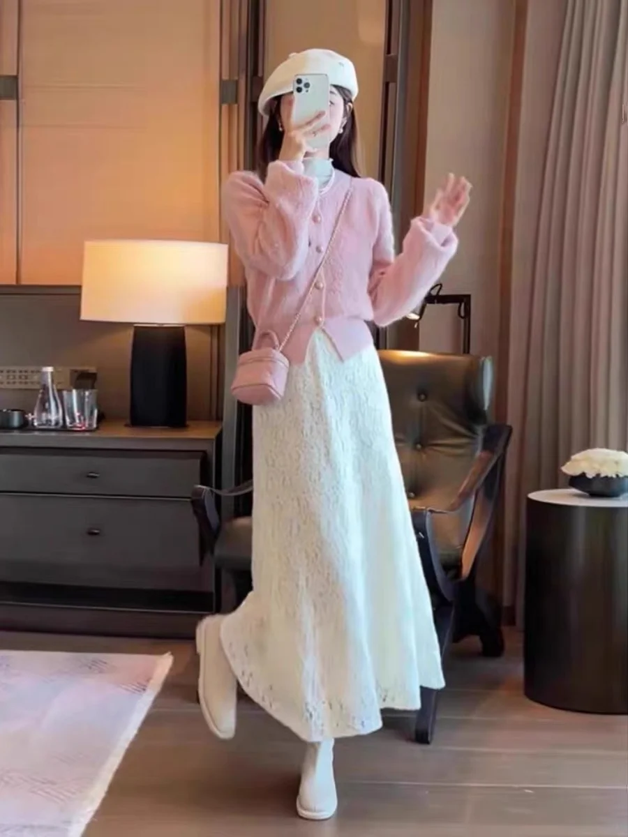 Ранняя осень и зима Одежда Корейская драма Женская одежда с полным комплектом