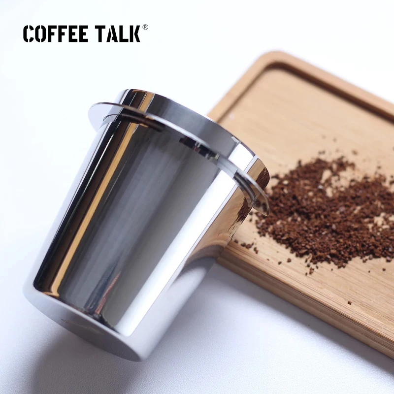 COFFEE TALK Stainless Steel Coffee Dosing Cup Powder Feeder Part for 58mm Espresso Machine Dosing Cup