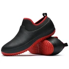 Новинка 2022, мужская обувь, дышащая Нескользящая водонепроницаемая обувь для шеф-повара, Повседневная рабочая обувь на плоской подошве, обувь для воды, дождевые сапоги