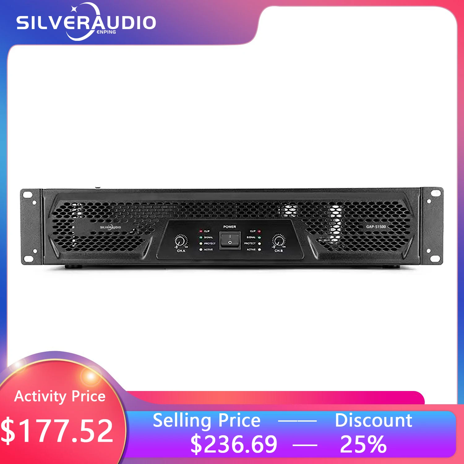 

GAP-S1500 Enping High Quality High Performance 1200W 2U Power Amplifier HiFi Power Amplifier Use For Professional DJ Stage
