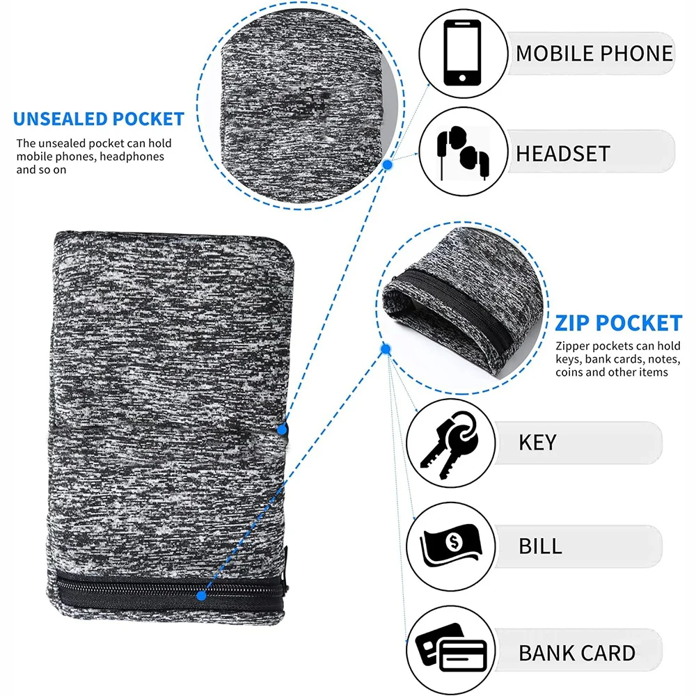 Спортивные сумки для браслета защита запястья бега спортивные безопасные серые