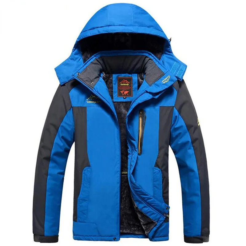 

Plus size 5XL,6XL,7XL,8XL,9XL winter jacket men Waterproof windproof velvet warm parka coat Tourism Mountain snow overcoat