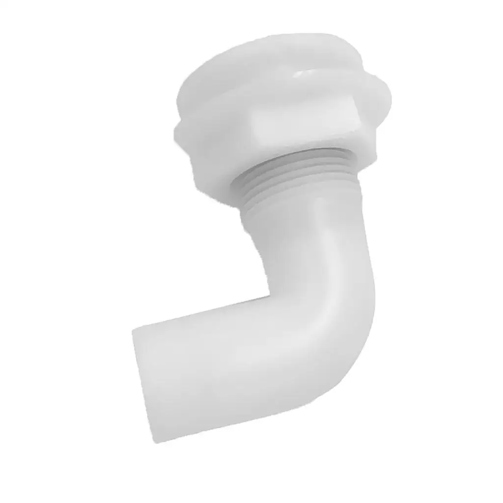 

1 "hose white plastic plastic through hull connection 90 degrees for boat