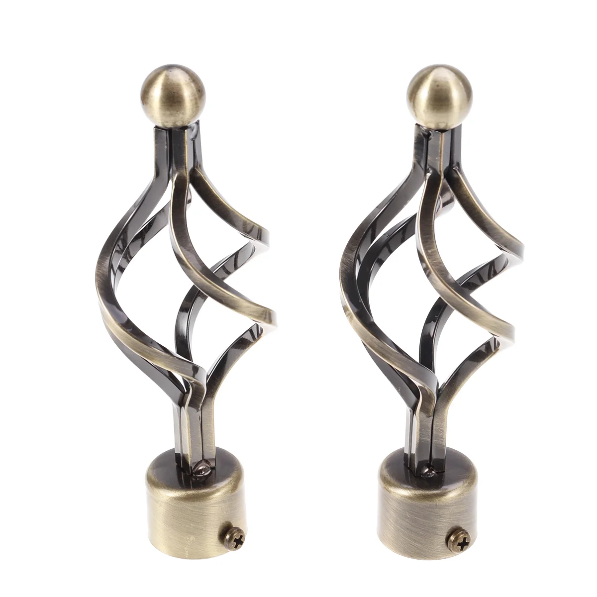 

Curtain Drapery Rod Pole Decorative Headfinials Rail Drape Rods Ends Window Capend Heads Crystal Stoppers Knob Treatmentfinial