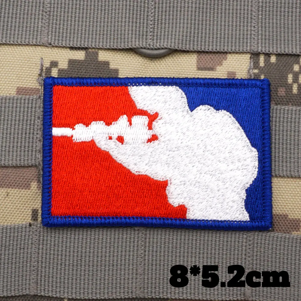 CSGO Logo Military Tactical Embroidered Patches  Armband Backpack Badge with Hook Backing for Clothing