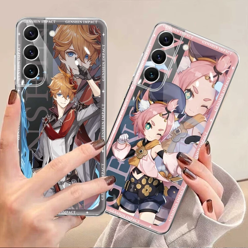 

TPU Coque Case For Samsung S22 Ultra 5G S21 Plus S23 S20 FE S22Ultra S23Ultra S20FE S21FE Genshin Impact Cool