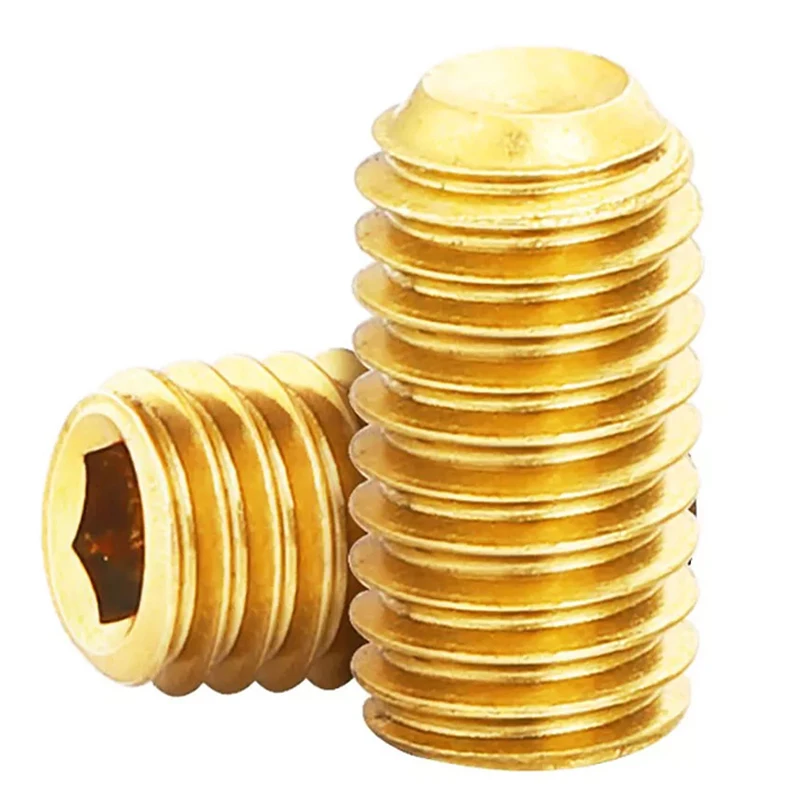 Установочные винты M3 M4 M5 класса 12 9 позолоченные титановые с шестигранной