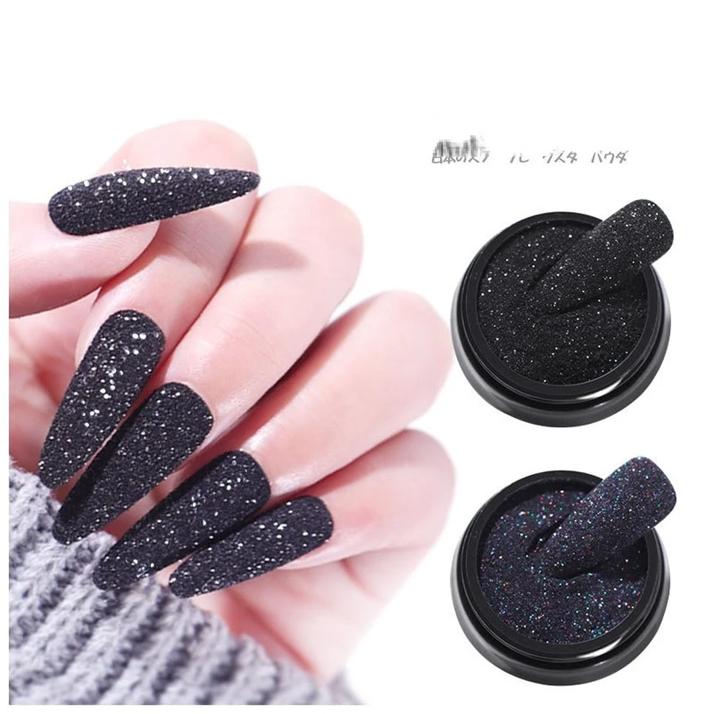 

1Box White Nail Sugar Powder Flower Snow Design Shiny Glitter Flakes Pigment Dust Gel Polish Manicure Accessories
