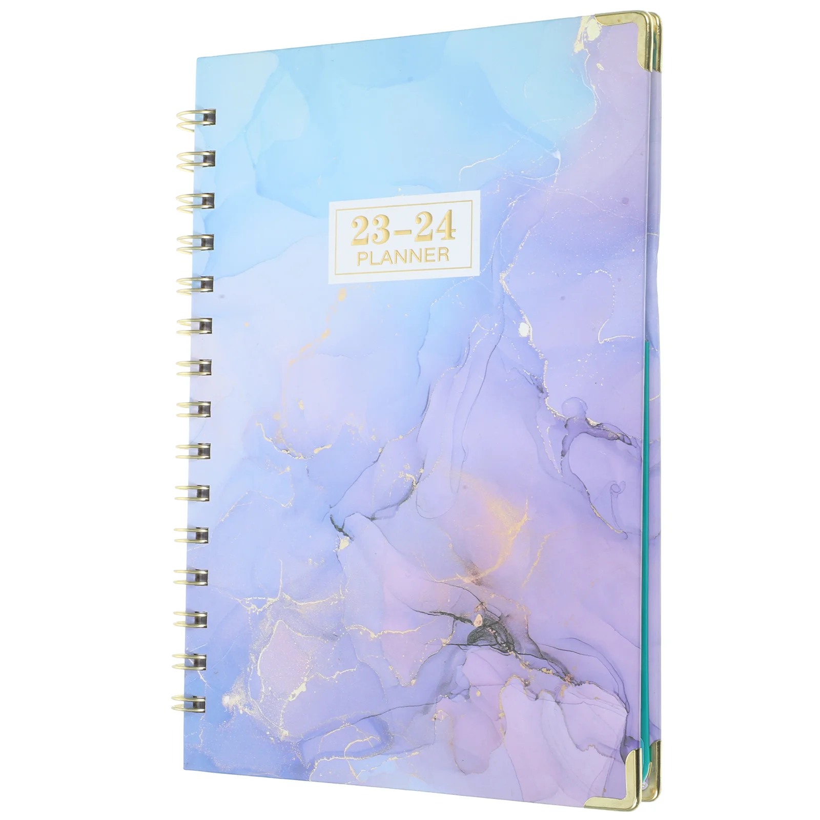 

Portable Office Notebooks Work Aluminum Alloy Teacher Planner 2023-2024 Academic Year