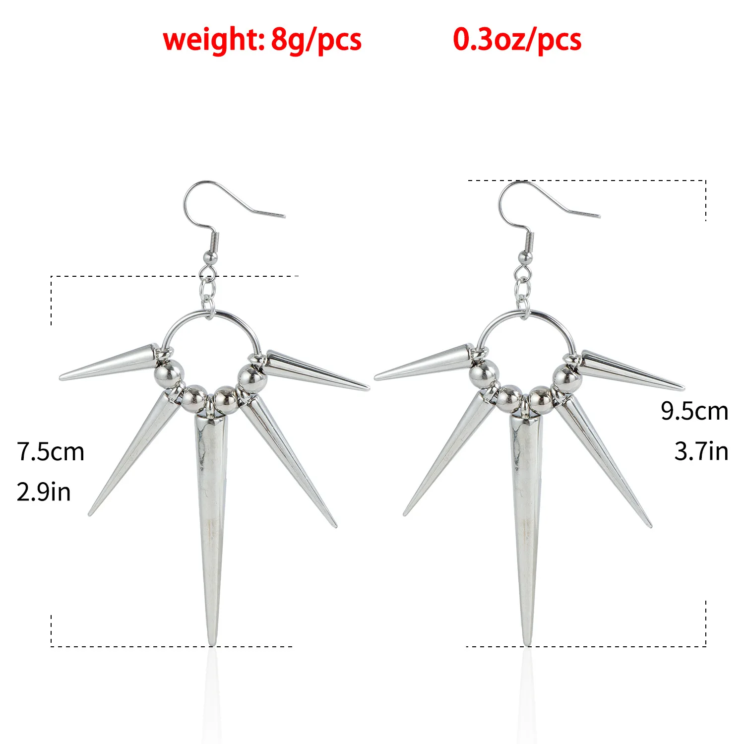 Новые модные серьги евро-американские в стиле панк индивидуальные хип-хоп с