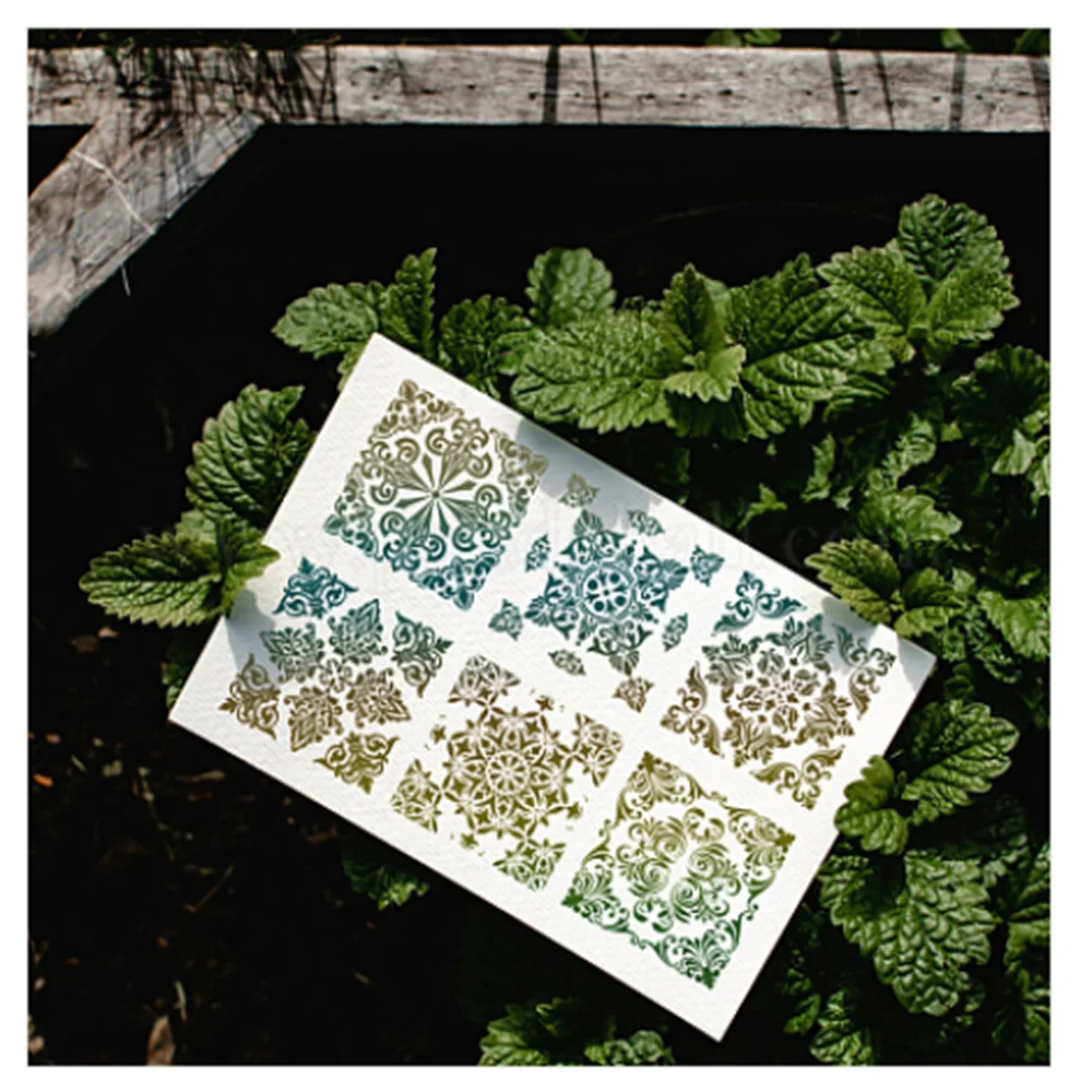 2024 новый шаблон мандалы прозрачная печать штамп сделай сам скрапбукинг альбом