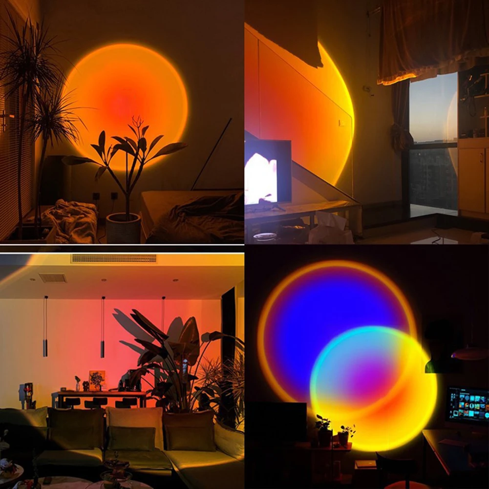 

Sunset Lamp USB Atmosphere Night Light for Room Home Bedroom Shop Background Decoration Photography Gifts