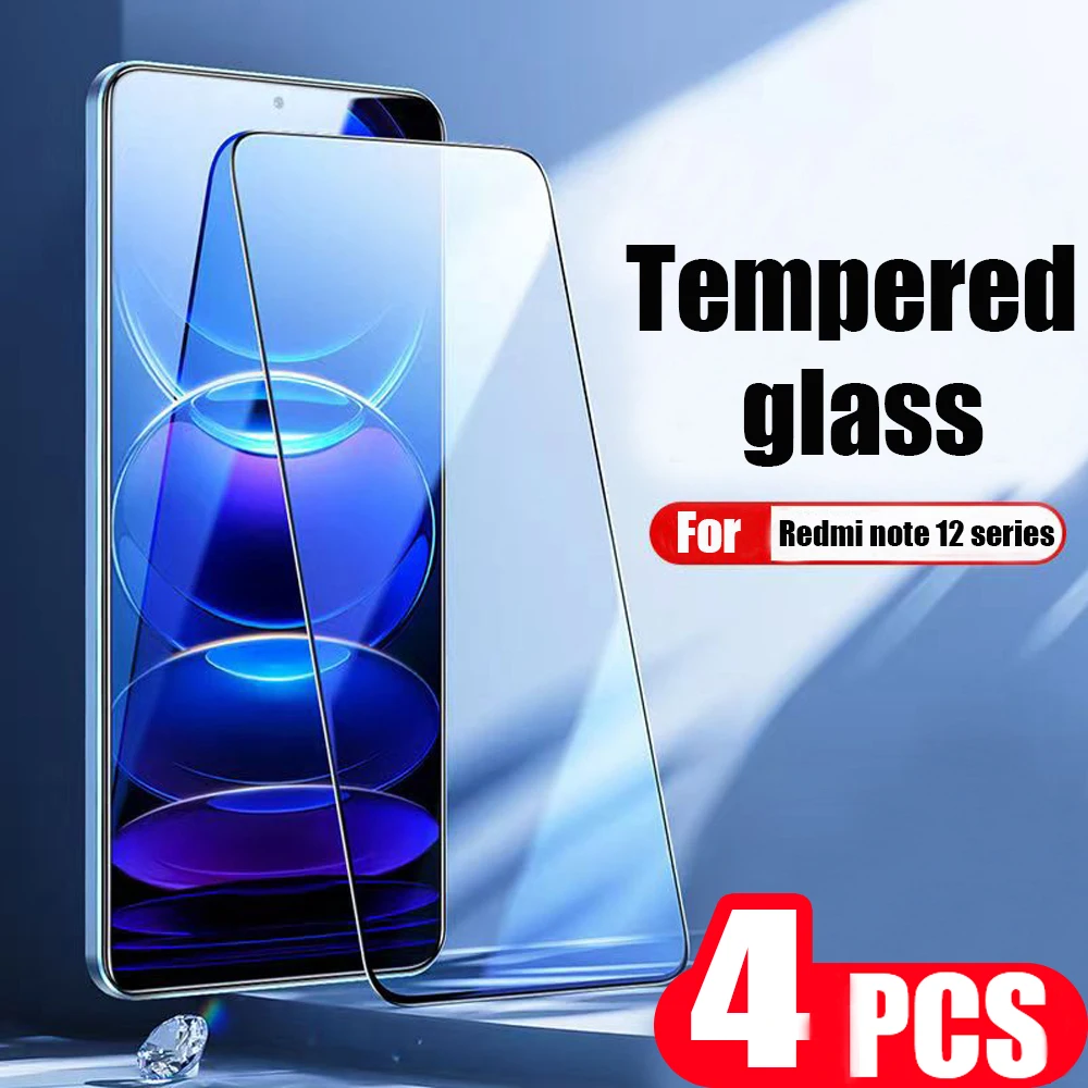 

4Pcs For Redmi note 12 Discovery 11 SE 11E 11T 11S 11R pro plus Speed Turbo screen protector Tempered glass HD protective film