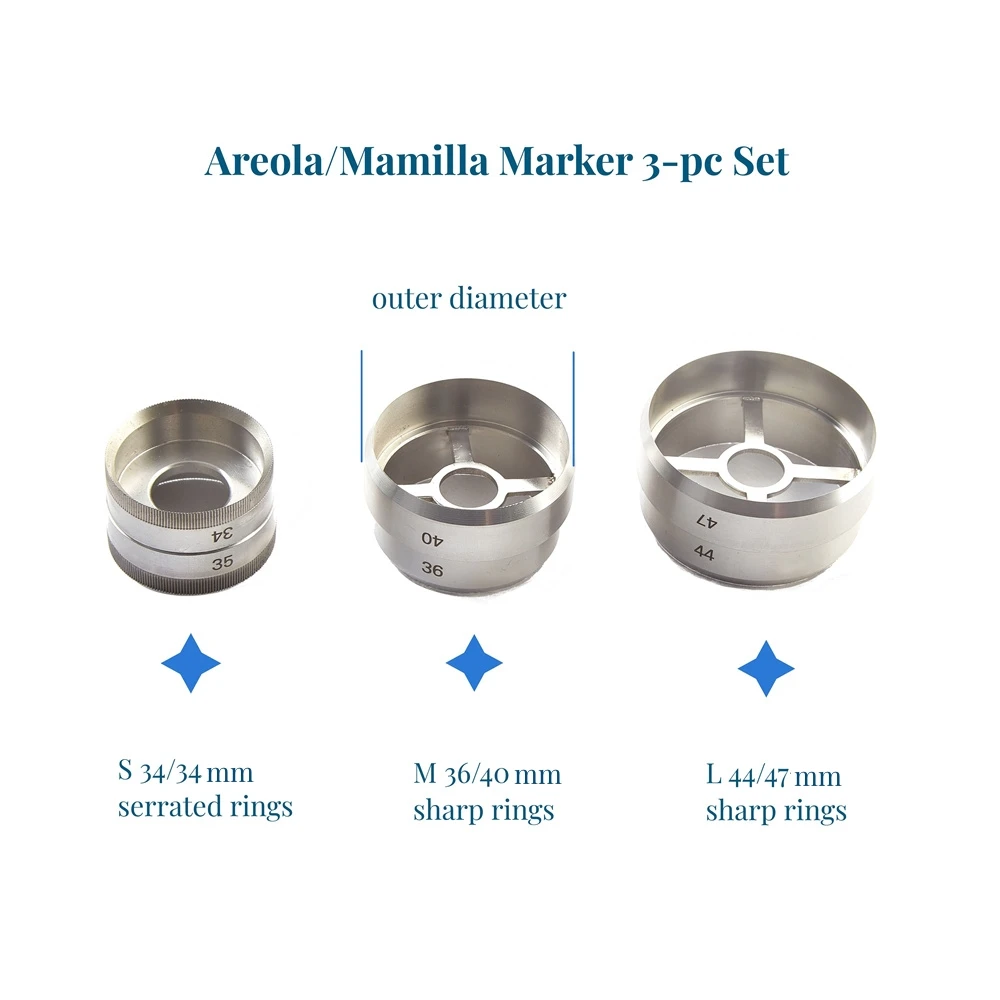 

Двусторонний набор из 3 маркеров для крупных ростков ареолы, маркеры для крупных ростков ареолы, маркеры для груди диаметром 35 мм/40 мм/47 мм