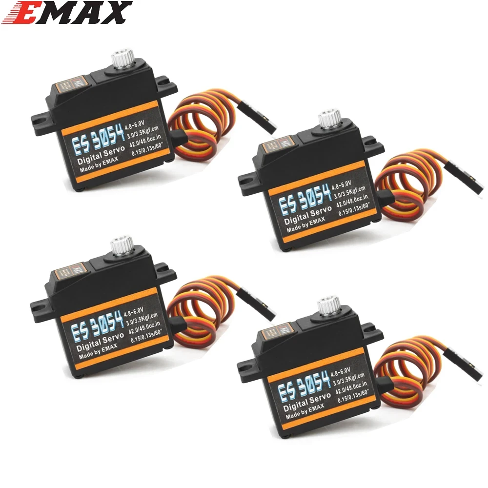 EMAX ES08MDII ES08MD II Цифровой сервопривод с металлической шестерней sg90 ES08A ES08MA MG90S TREX 450