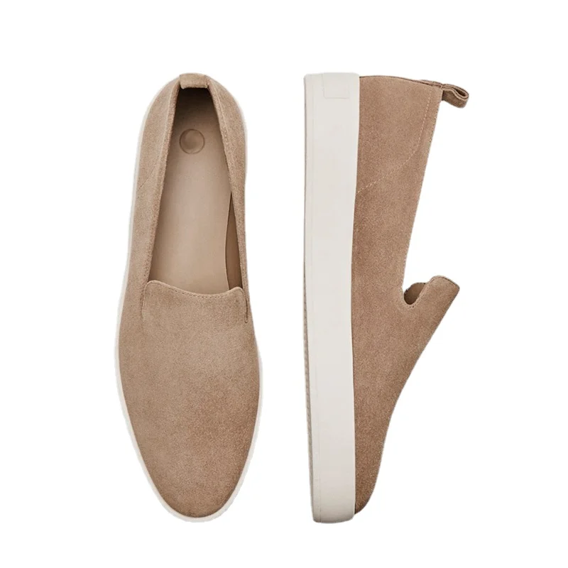 2022 Модные Простые Лоферы без шнуровки женская мягкая обувь из натуральной кожи