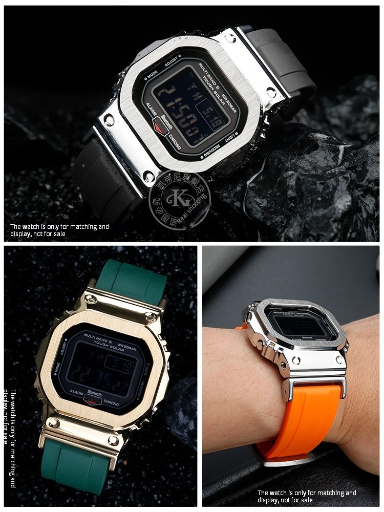 Водонепроницаемый резиновый ремешок для часов Casio G-SHOCK DW5600 DW-5600 GW-B5600 GW-M5610 GA 110 100 120