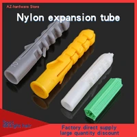 solid wall screw fixed plunger plastic rubber expansion tube m6 m14 50pcs