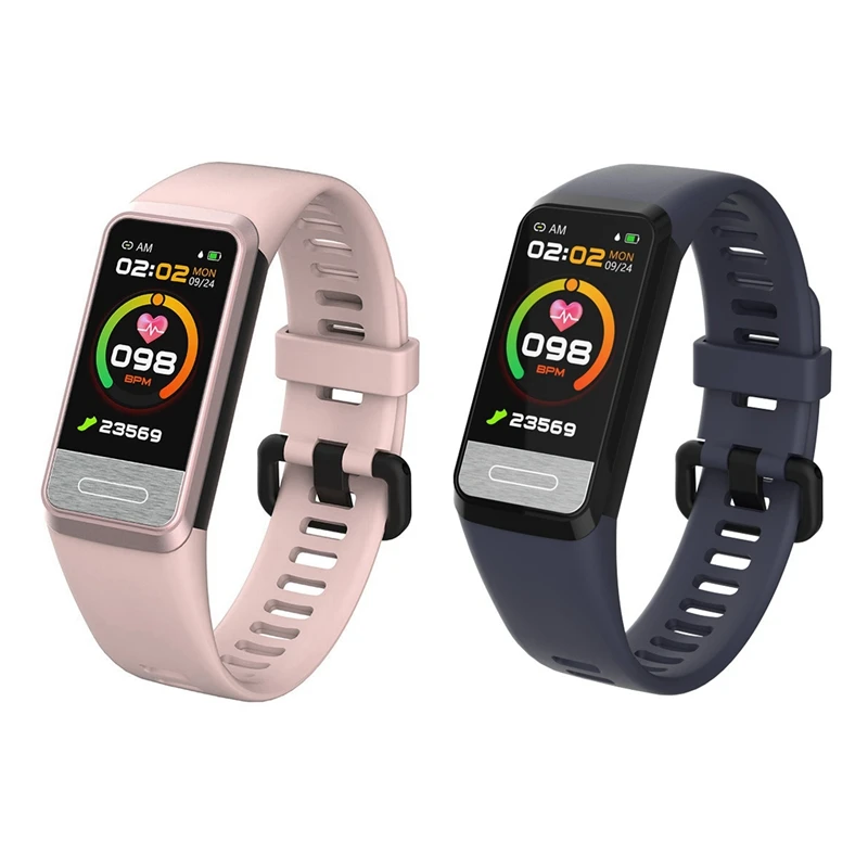 

Смарт-браслет с пульсометром, тонометром, оксиметром и шагомером