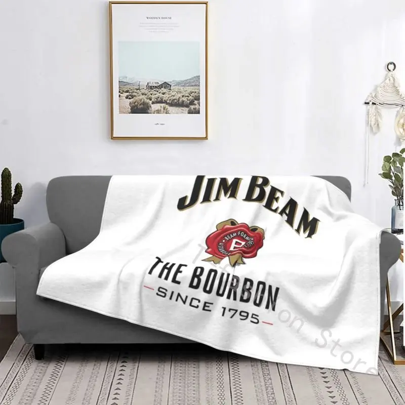 

60x80 Inch Jim Beams Home Textile Luxury Adult Gift Warm Lightweight Blanket Printed Soft Thermal Blanket Boy Girl Blanket